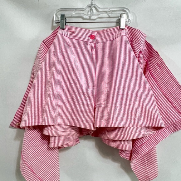 Lilly Pulitzer Skort pink white stripe seer sucker EC sz 4 - Picture 10 of 14